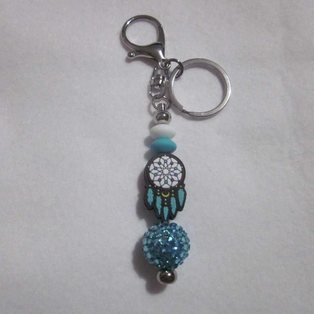 Turquoise Dreamcatcher Keychain / Purse Jewelry.